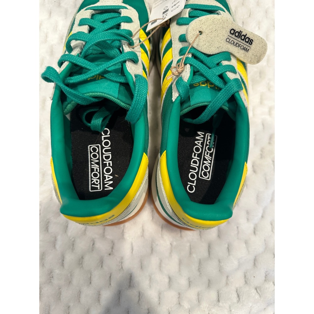 Adidas Run 70s 2.0 Green Yellow Grey Suede Retro Sneakers JR2423 Womens 7 - Picture 6 of 9